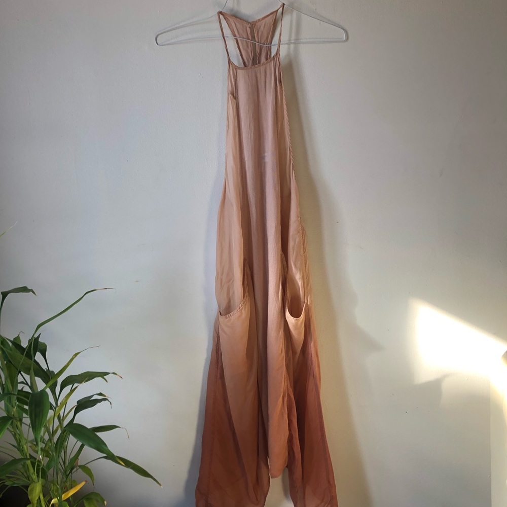 ❤️UO Urban Outfitters Out from Under Halter Dress Tunic Top Pockets Asymmetrical